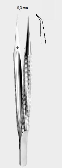 Мікропінцет, вигнутий, 12 см (cm). Бренд: Zepf (Зепф).